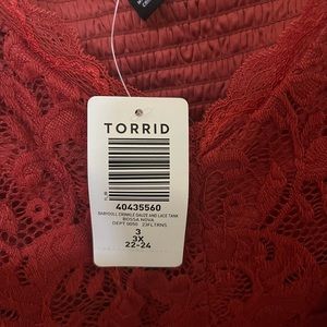 Rust colored camisole by Torrid 3. 22/24 new with tags